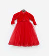 Pre-Order: Red Net Gown with Red Shrug