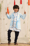 Pre-Order: Front Style Kurta with open Long Jacket and Churidar