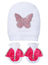 Pre-Order: Fuchsia Butterfly Sleepsuit Set with Shoes