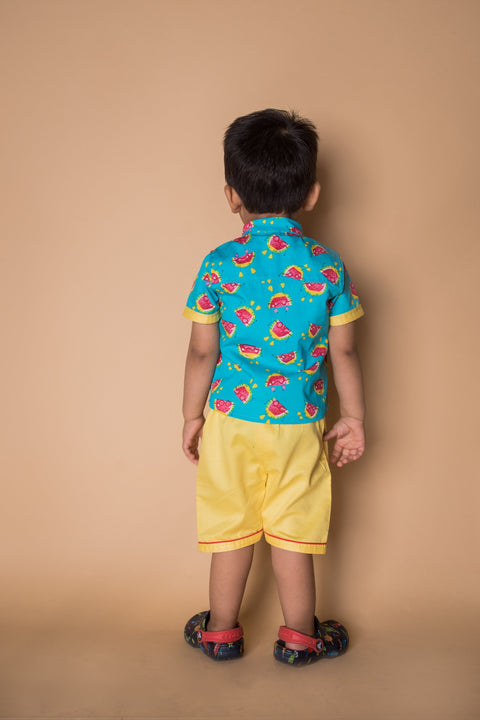 Pre-Order: Sweet Summer Watermelon Print Shirt and Pant Set