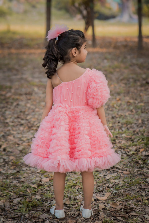 Pre-Order: Crazy Ruffles, One-Shoulder Dress