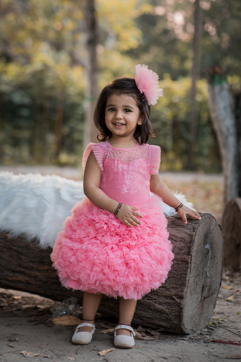 Pre-Order: Pinky Frilly Dress