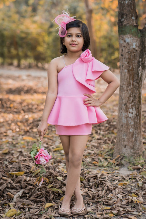 Pre-Order: Party Ready Pink One shoulder Bodycon Dress