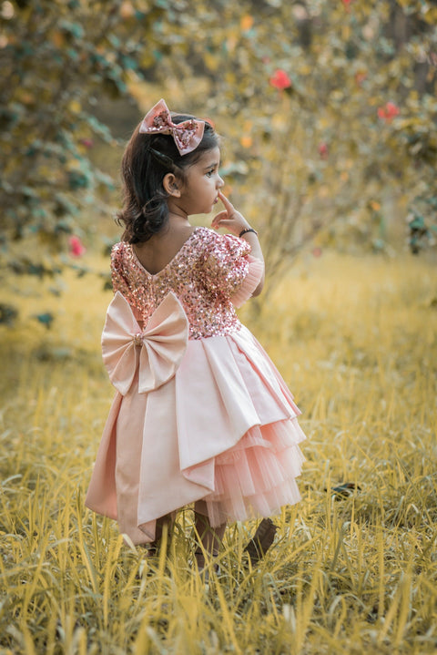 Pre-Order: Let me sparkle Rose Gold Sequin Dress