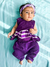 Baby Girl Set Tie Dye Stripe - Purple