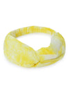 Headband Tie Dye Twist Knot - Yellow