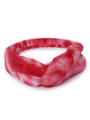 Headband Tie Dye Twist Knot - Red