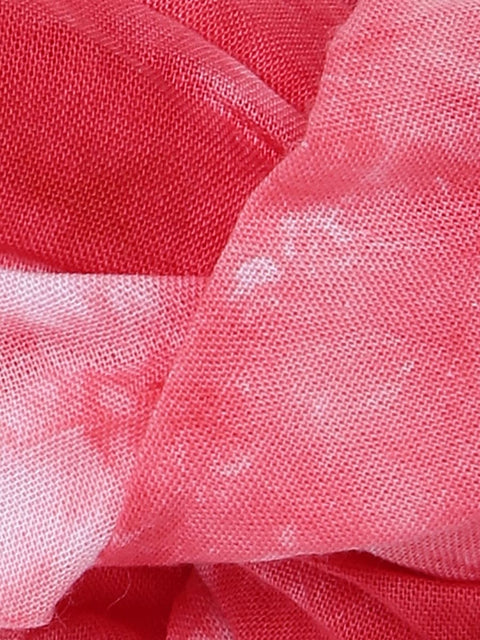 Headband Tie Dye Twist Knot - Red