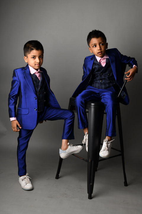 Pre-Order: Blue 4 Piece Tuxedo Set