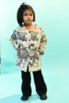 Pre-Order: Digital Floral Overcoat with wide Trousers