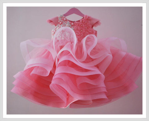 Pre-Order: Peach Ombre Mutilated Dress