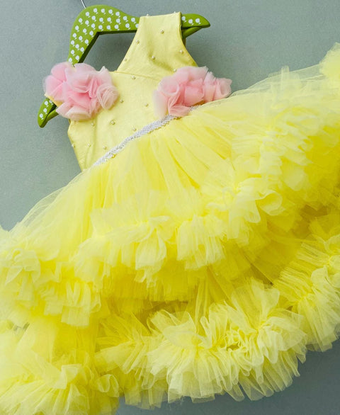 Pre-Order: Yellow Ruffle Dress