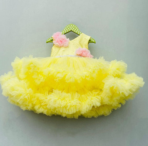 Pre-Order: Yellow Ruffle Dress