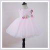 Pre-Order: Baby Pink Dress with waist Flowers