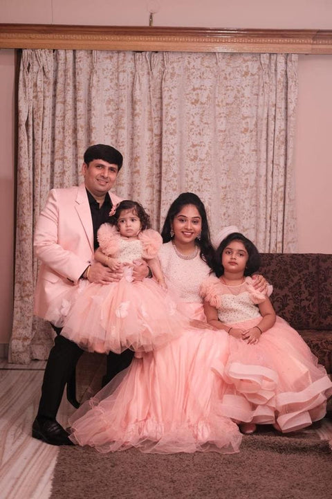 Pre-Order: Pinkish Beige Butterfly Gown