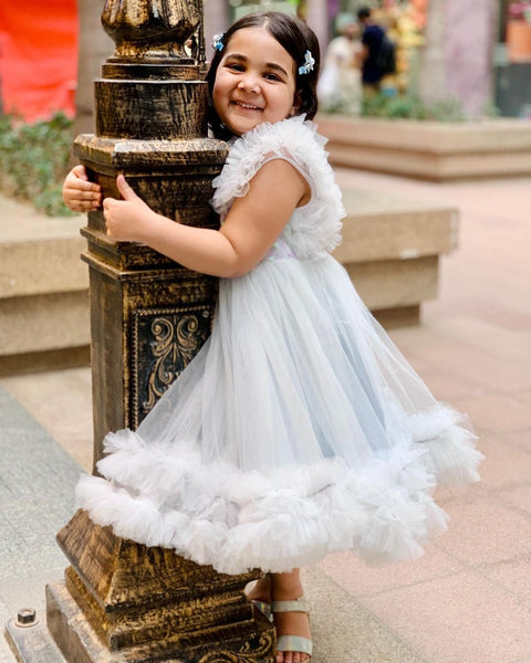 Pre-Order: Sky Blue Knee Length Dress