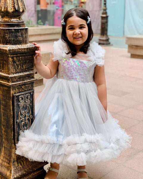 Pre-Order: Sky Blue Knee Length Dress