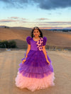Pre-Order: Purple Pink Layered Gown