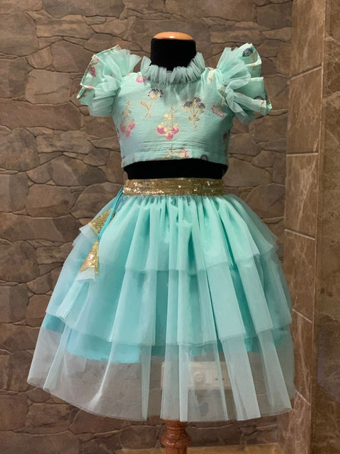 Pre-Order: Beautiful Blue LehengaSet