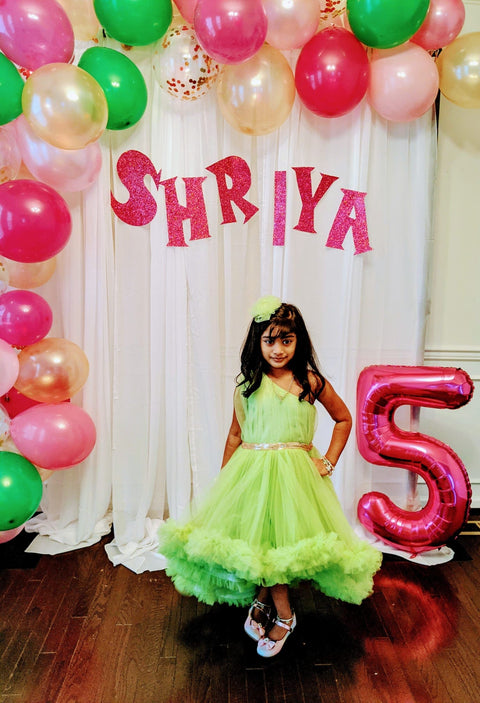 Pre-Order: Green High-Low Dress