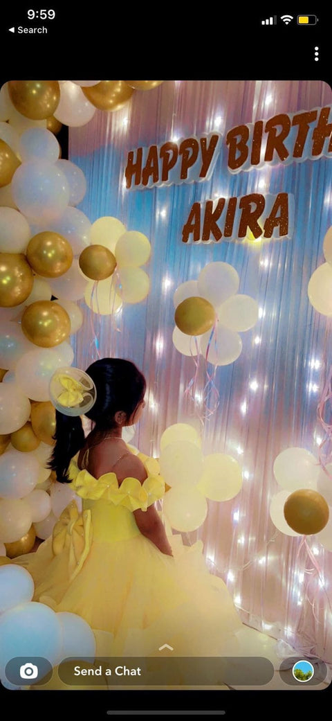 Pre-Order: Yellow Ruffled Gown