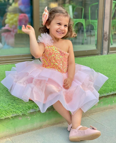 Pre-Order: Cream Dress with Layered Skirt