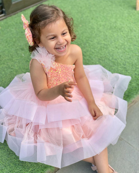 Pre-Order: Cream Dress with Layered Skirt