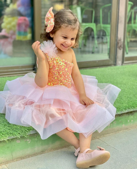 Pre-Order: Cream Dress with Layered Skirt