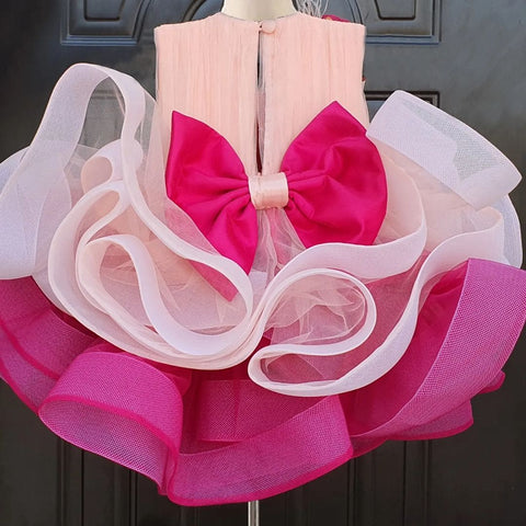 Pre-Order: Shaded Pink Knee Length Dress