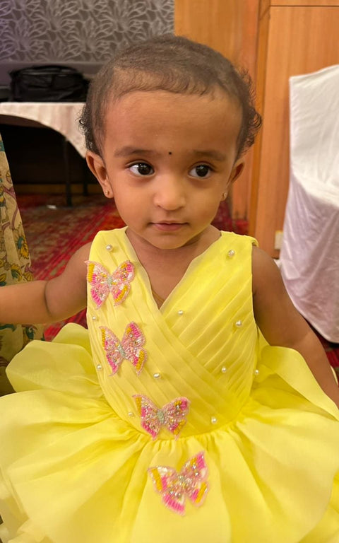 Pre-Order: White Frilled Butterfly Dress