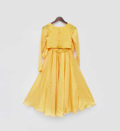 Pre-Order: Yellow Printed Top and Sharara