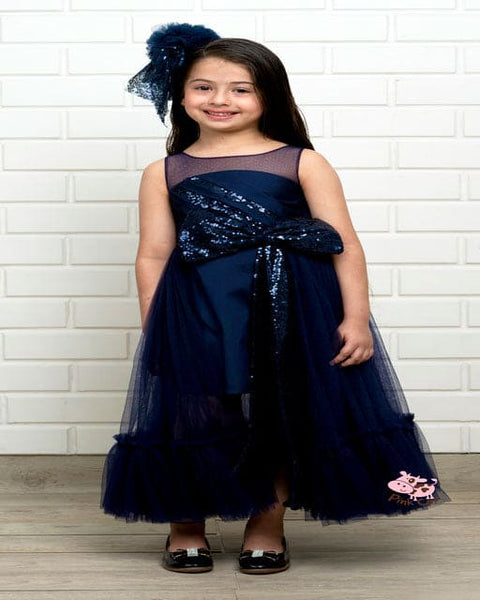 Pre-Order: Blue Sequence Party Gown