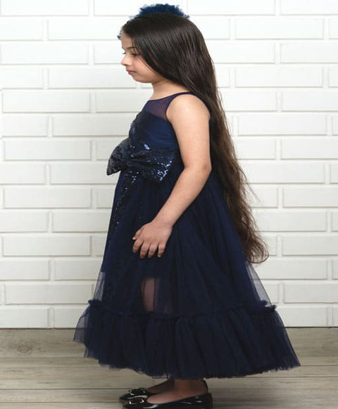 Pre-Order: Blue Sequence Party Gown