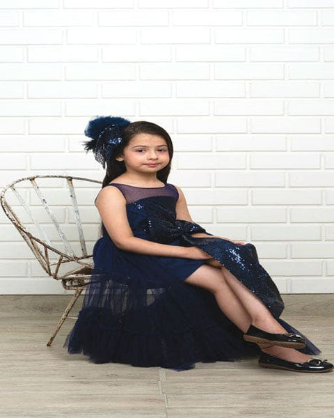 Pre-Order: Blue Sequence Party Gown