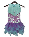 Pre-Order: Aqua and Purple Mermaid Long Dress