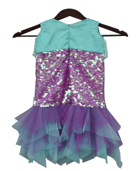 Pre-Order: Aqua and Purple Mermaid Long Dress