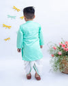 Pre-Order: Aqua Green Kurta with Dhoti