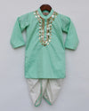 Pre-Order: Aqua Green Kurta with Dhoti