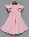 Pre-Order: Baby Pink Neoprene Dress with Lego Motif