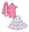 Pre-Order: Baby Pink Kurti with Printed Sharara
