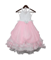 Pre-Order: Baby Pink & White Organza Gown