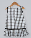 Pre-Order: Box Print Dress with Bow
