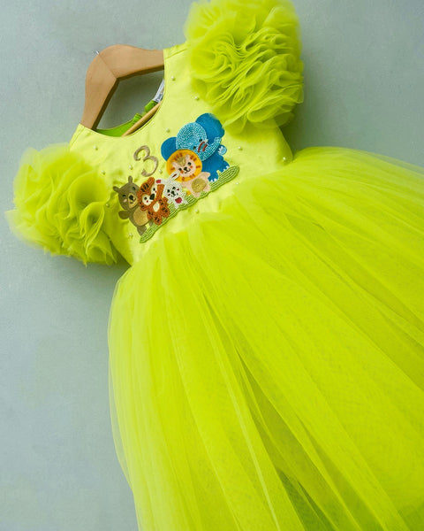 Pre-Order: Green Animal Kingdom Dress