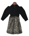 Pre-Order: Black Velvet with Fur Dress