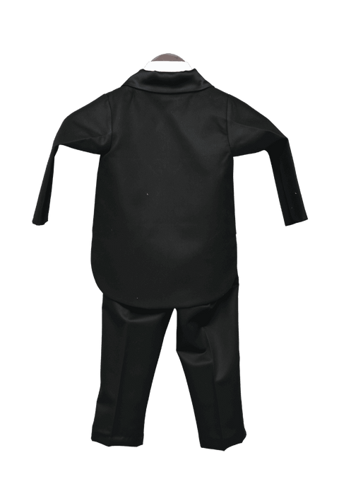 Pre-Order: Black Coat with Pant & White Shirt