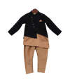 Pre-Order: Black Jacket with Kurta & Churidar