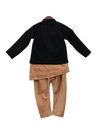 Pre-Order: Black Jacket with Kurta & Churidar