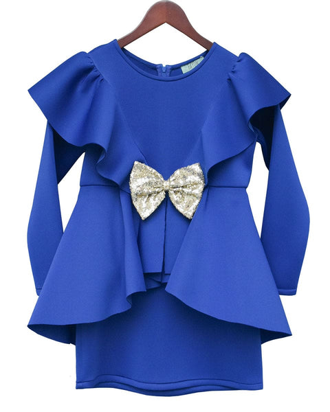 Pre-Order: Blue Neoprene Dress