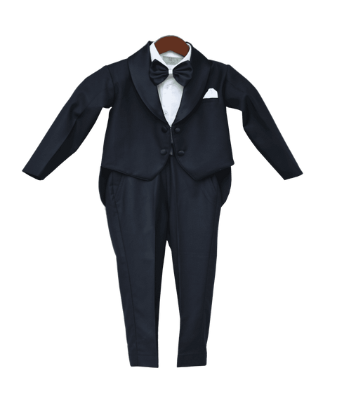 Pre Order: Blue Coat with Pant & White Shirt