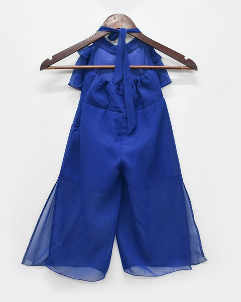 Pre-Order: Blue Georgette Jumpsuit
